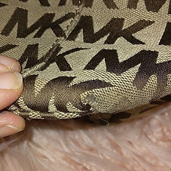 (1473) MICHAELΒ KORS LARGE BROWN MONOGRAM CANVAS TOTE π₯ - Picture 13 of 16